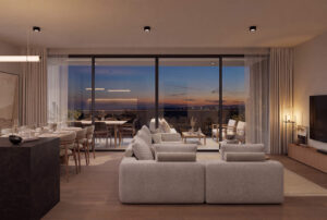 block c interior view 3 evening